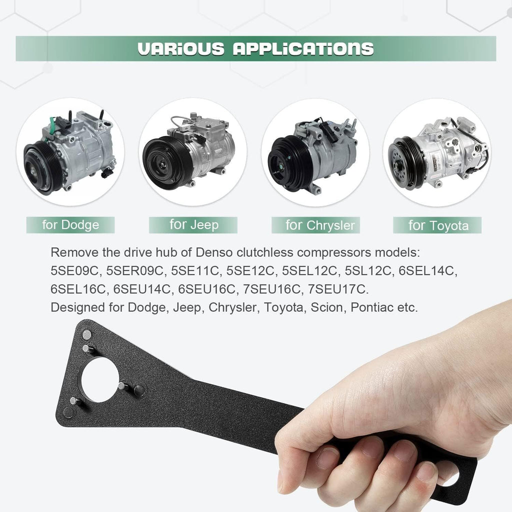 A/C Compressor Clutch Hub Remover Tool for Dodge Jeep Chrysler Toyota Pontiac