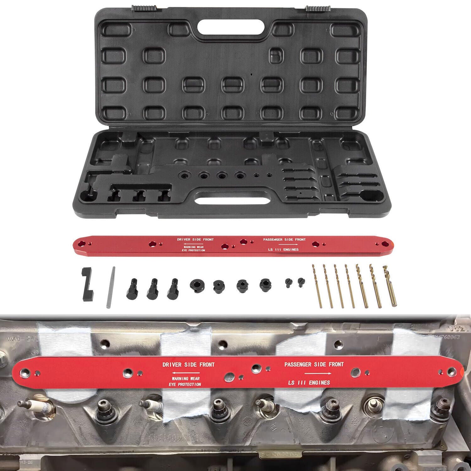 71400 Broken Exhaust Manifold Bolt Stud Drill Template for GM LSIII 4.8 5.3 6.0L