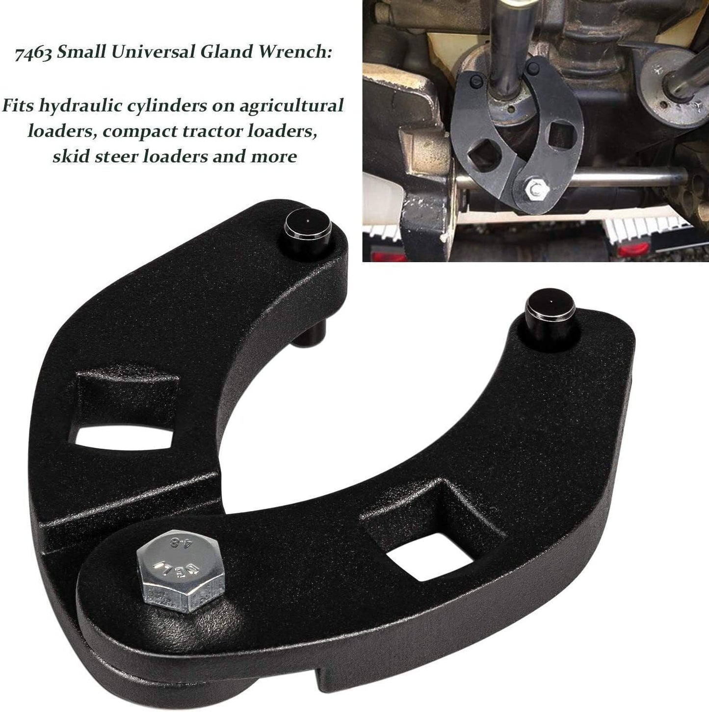 Adjustable Gland Nut Wrench Spanner Tool 7463 For Hydraulic Cylinders 1/2" Drive