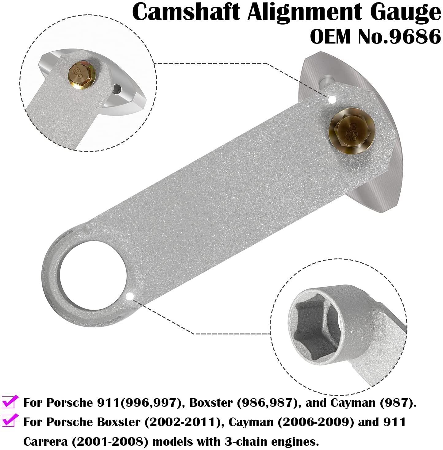 Camshaft Timing Tool 4170 For Porsche 911 (996/997) Cayman (986/987) 2.7 3.2 3.4