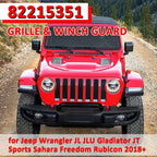 Front Grille Winch Brush Guard 82215351 For Jeep Wrangler Gladiator JL JT 18-23