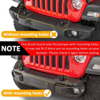 Front Grille Winch Brush Guard 82215351 For Jeep Wrangler Gladiator JL JT 18-23