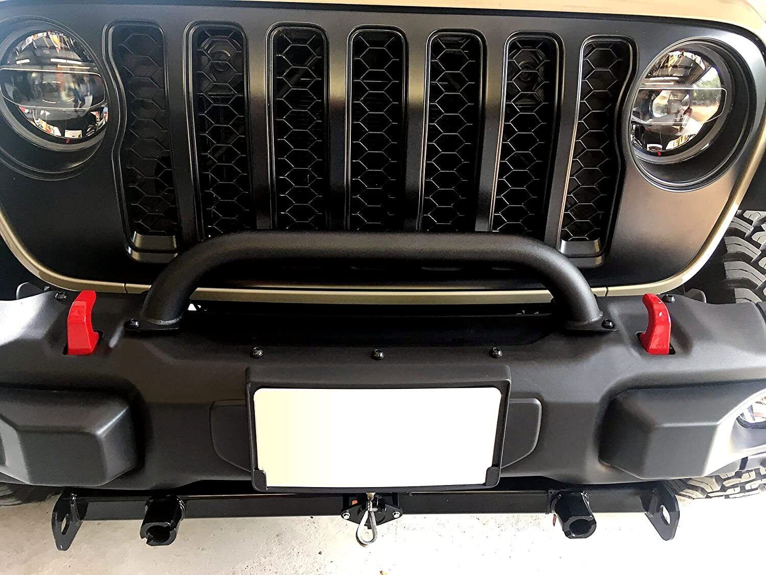 Front Grille Winch Brush Guard 82215351 For Jeep Wrangler Gladiator JL JT 18-23