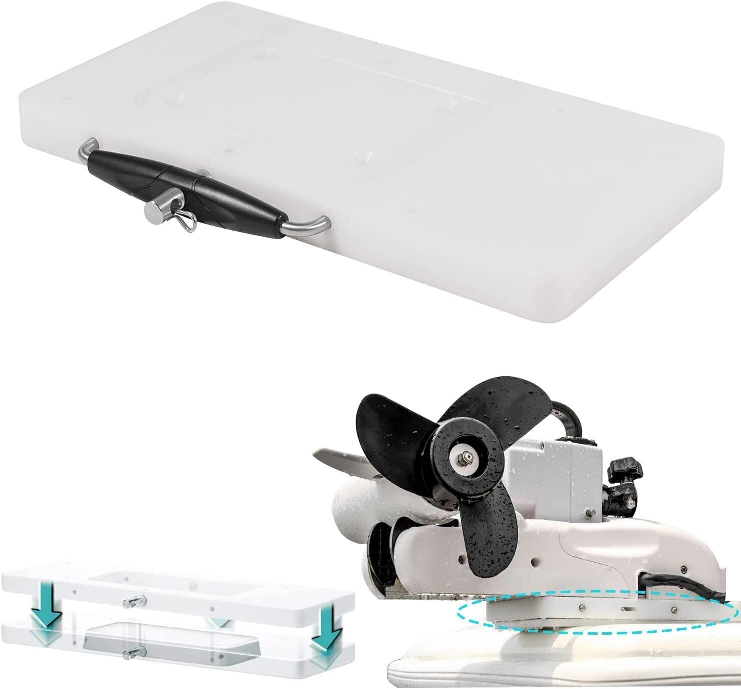 For Minn Kota 1854017 RTA-17 Quick Release Bracket For Riptide Terrova Ulterra