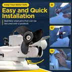 For Minn Kota 1854017 RTA-17 Quick Release Bracket For Riptide Terrova Ulterra