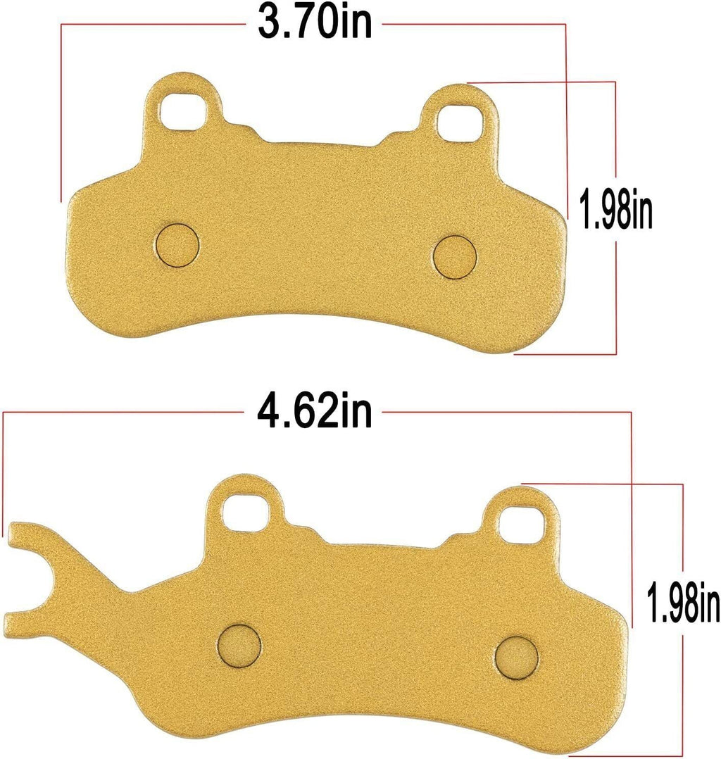 Front Rear Ceramic Brake Pads Set For 2017-2022 Can-Am Maverick X3 R Max 4x4 DPS
