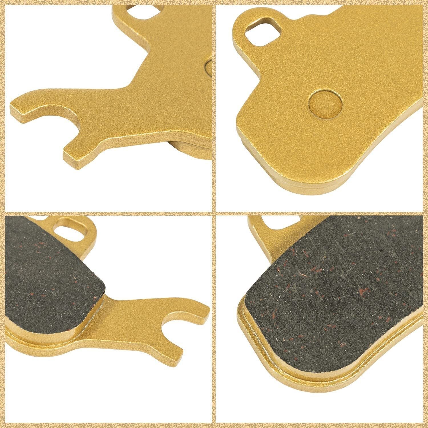 Front Rear Ceramic Brake Pads Set For 2017-2022 Can-Am Maverick X3 R Max 4x4 DPS