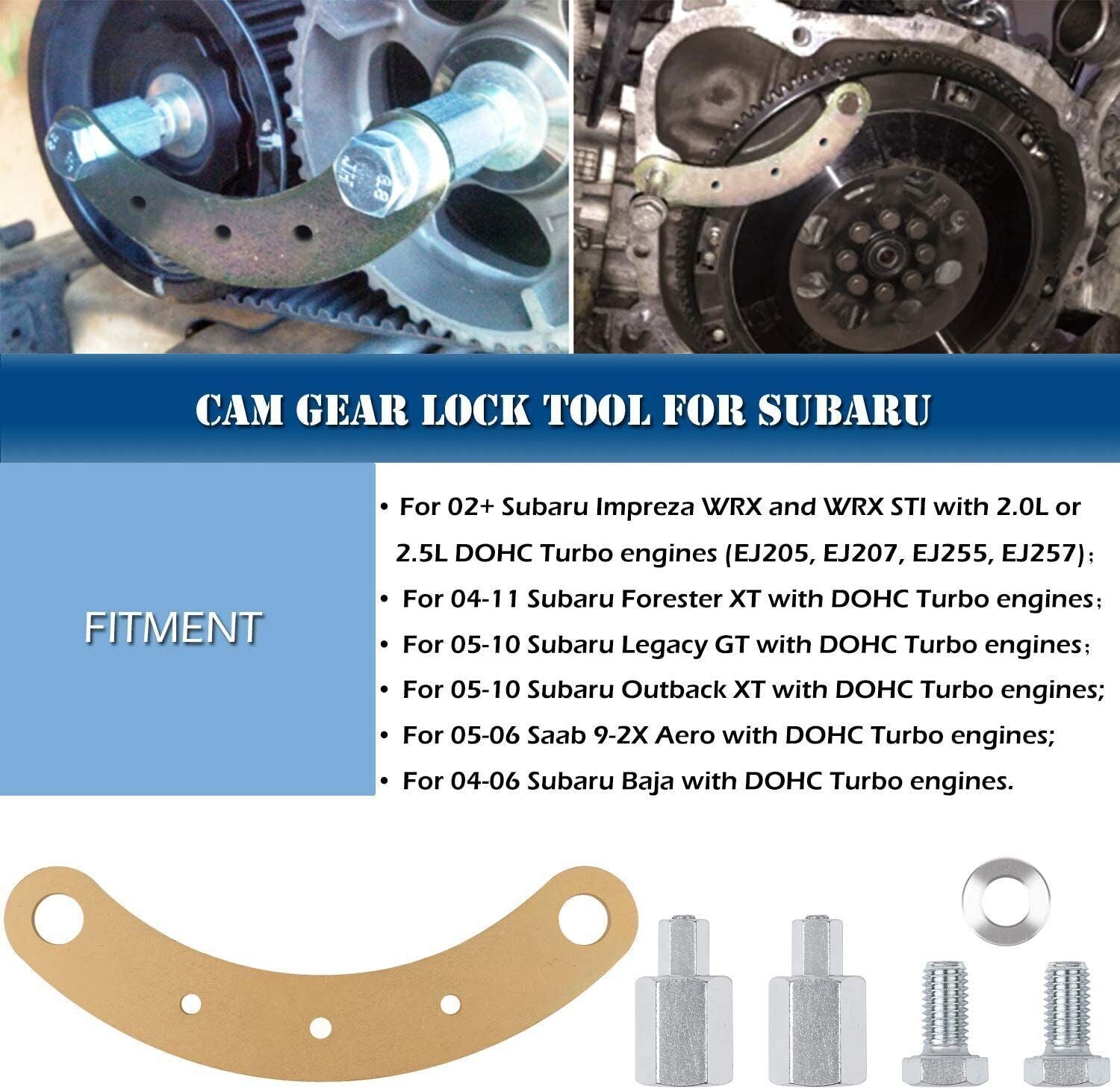 STD Cam Sprocket Install & Remover Wrench Tool + Camlock for Subaru AVCS JDM
