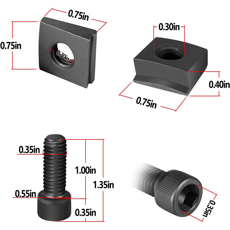 4PCS Replacement Feet PT-6400-9A, PT-6410-4A for Universal Cylinder Liner Puller