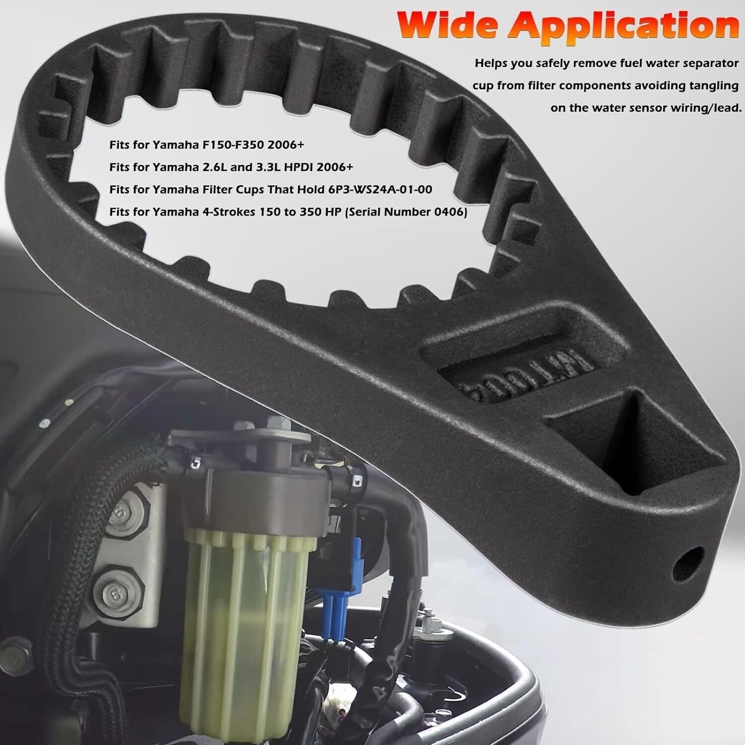 Fuel Water Separator Wrench 6P3-WS24A-01-00 Filter YB-ACC04 For Yamaha Outboard