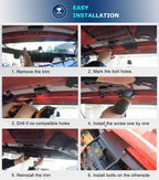 Top Roof Rack Cargo Hard Top Molle Panel for Jeep Wrangler JK 2007-2018(4-Door)