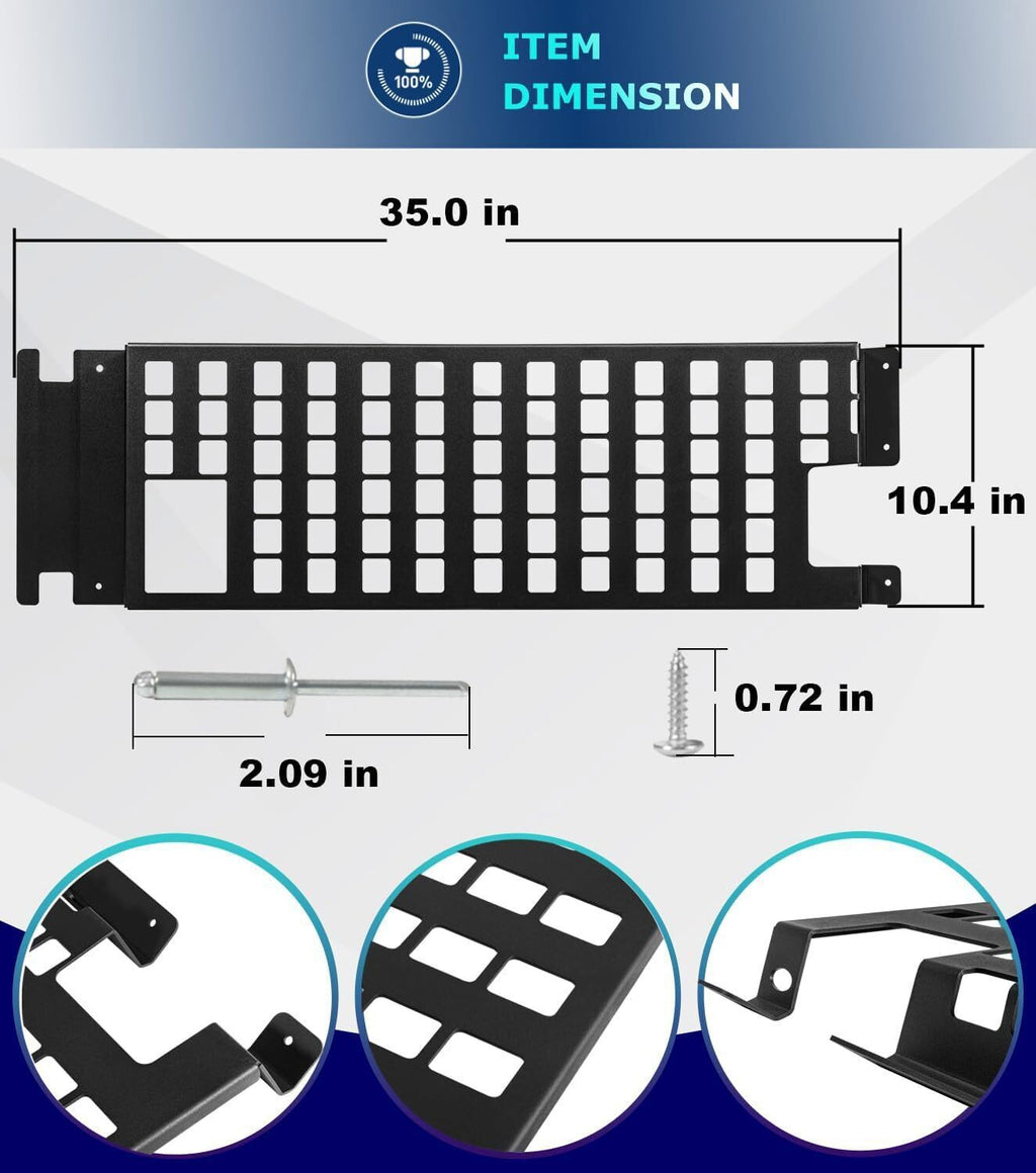 Top Roof Rack Cargo Hard Top Molle Panel for Jeep Wrangler JK 2007-2018(4-Door)