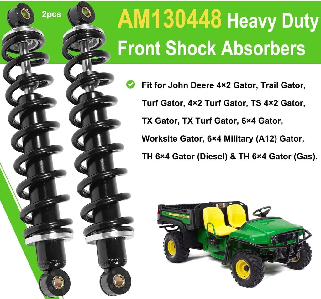 2Pcs Front shock absorbers for John Deere 4X2, 6X4, TH, TS. TX Gators AM130448