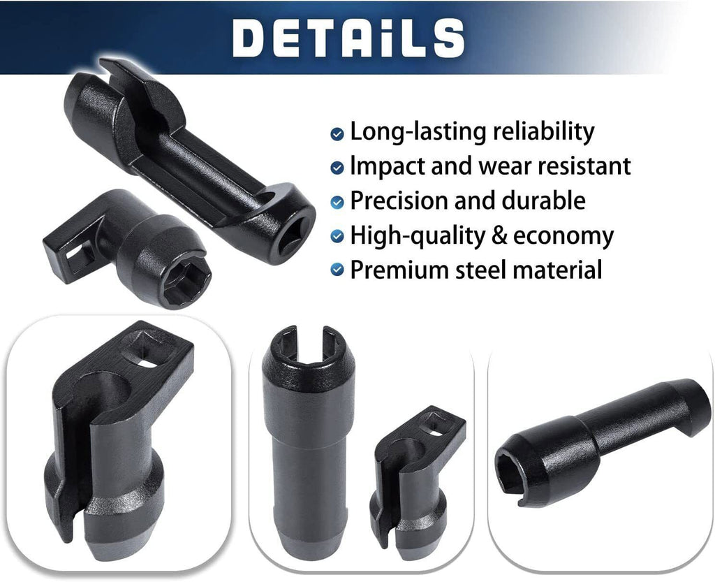 Fuel Injector Line Socket Set 12 Point Flare Nut For 6.7 Ford Powerstroke Diesel