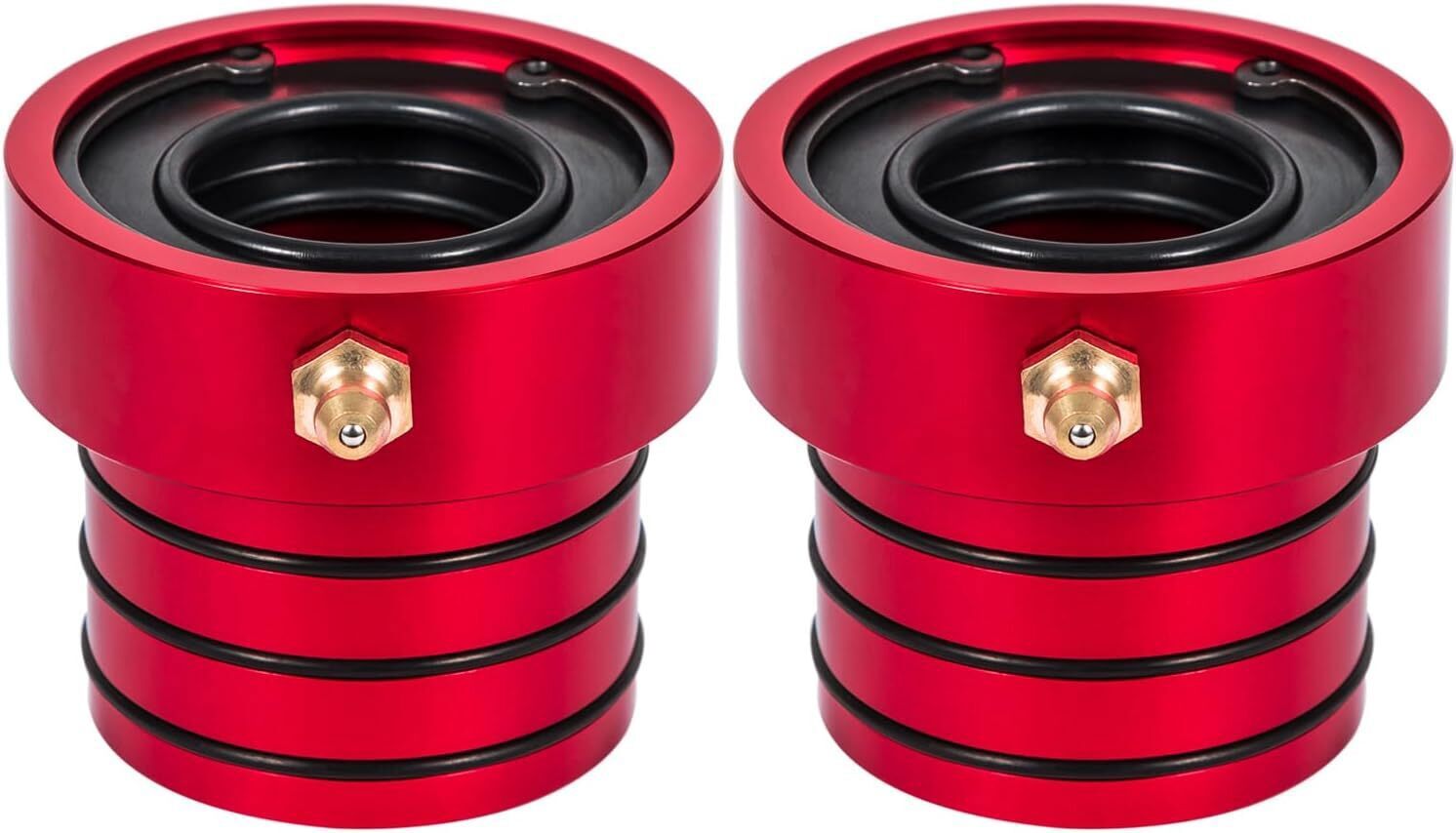 2Pcs Red Front Axle Tube Seal Kit MG21103 for Jeep Wrangler YJ JK TJ XJ ZJ MJ