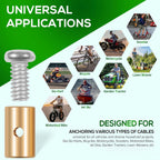 03336 Cable Stop Assortment, 24 Pack Universal Fit