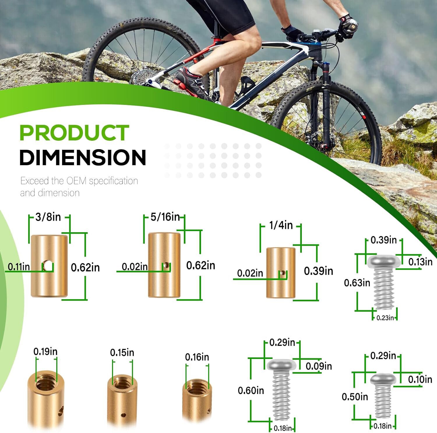 03336 Cable Stop Assortment, 24 Pack Universal Fit