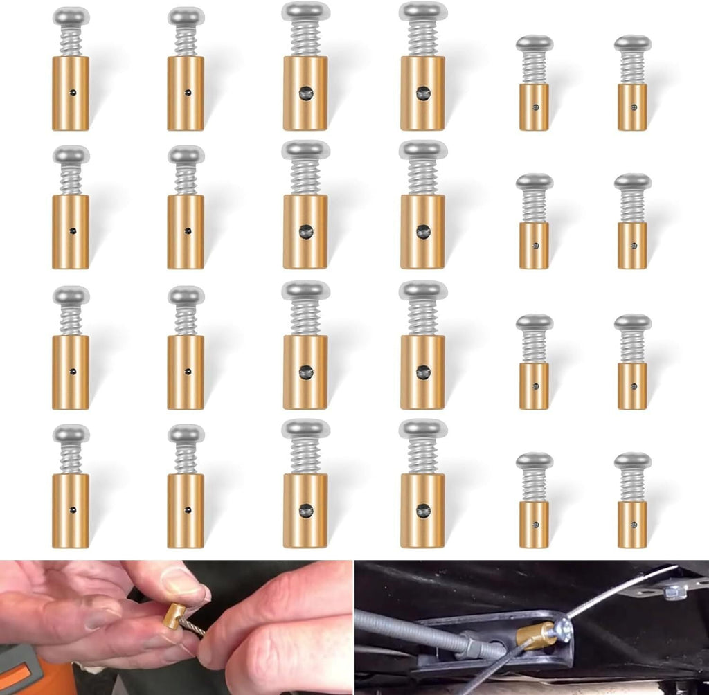 03336 Cable Stop Assortment, 24 Pack Universal Fit