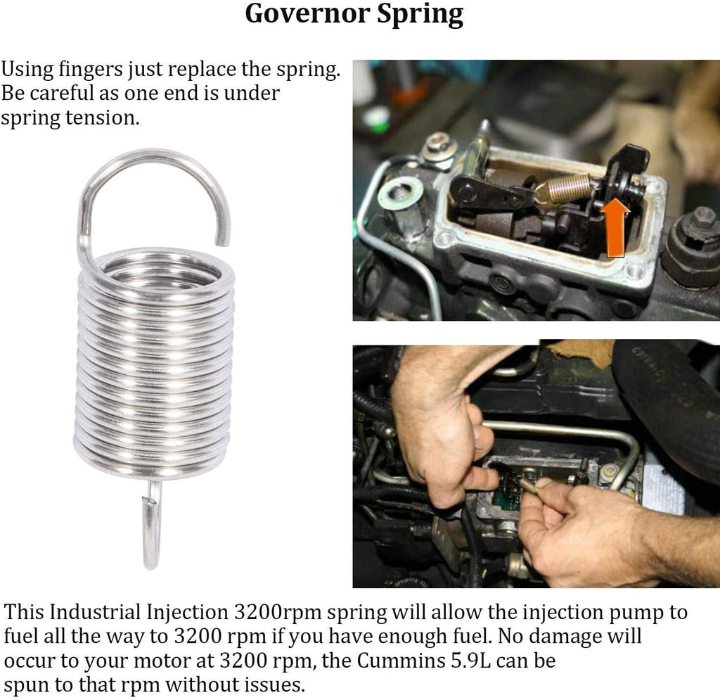 Pump Fuel Pin & 3200 RPM Governor Spring Kit for 1988-1993 Dodge Cummins 5.9L VE