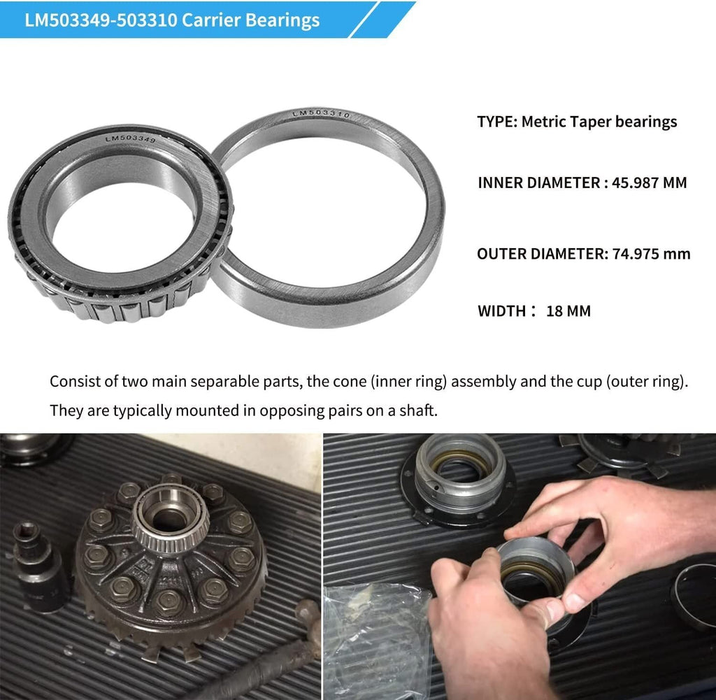 For BMW E30 E36 E28 E34 E23 E32 Z1 Z3 Differential Type 188 Bearings Repair Kit