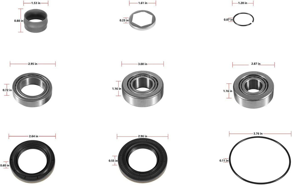 For BMW E30 E36 E28 E34 E23 E32 Z1 Z3 Differential Type 188 Bearings Repair Kit