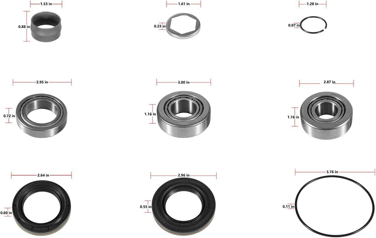 For BMW E30 E36 E28 E34 E23 E32 Z1 Z3 Differential Type 188 Bearings Repair Kit