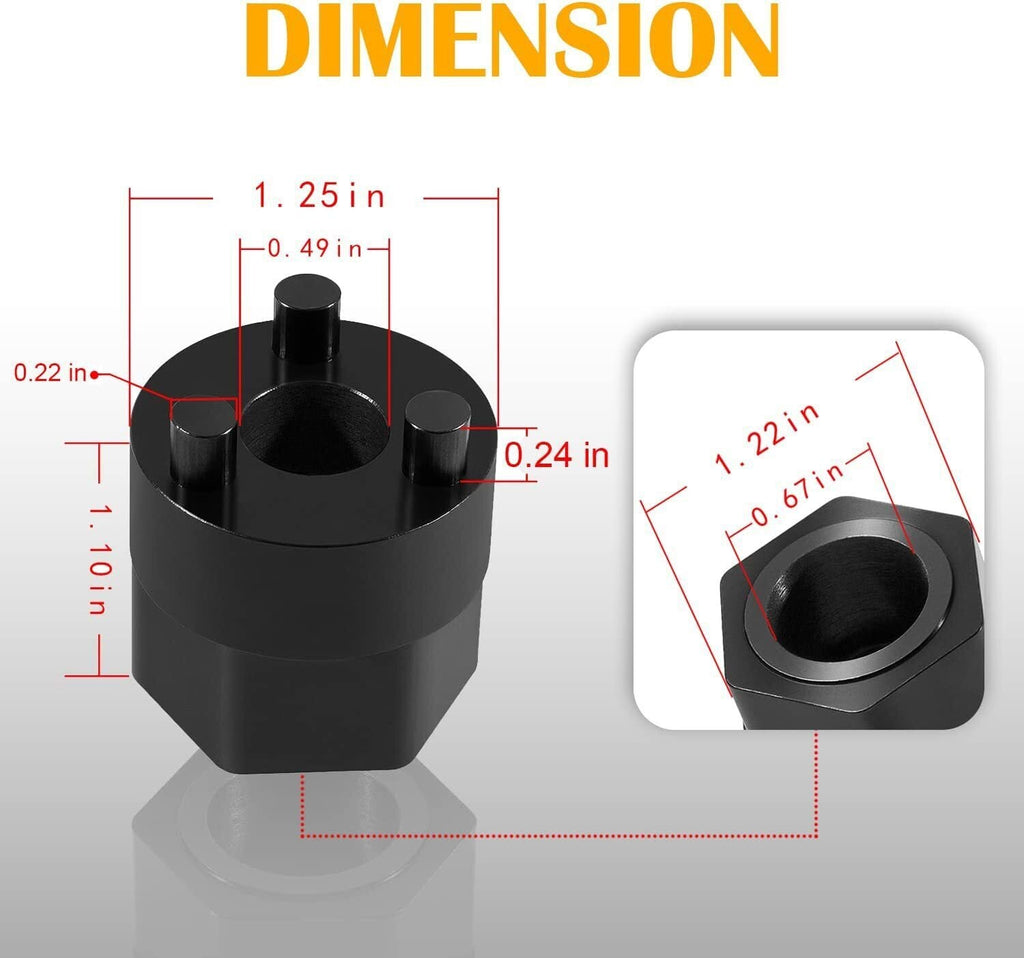 A/C Compressor Clutch Hub Remover Tool for BMW Mercedes Denso Clutchless 7SEU17C