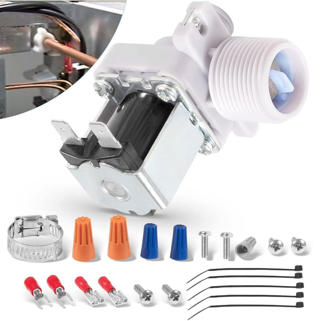 Water Valve for Hoshizaki Ice 3U0111-01, J248-030, 120V 60HZ with Mounting Nuts