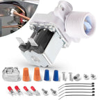 Water Valve for Hoshizaki Ice 3U0111-01, J248-030, 120V 60HZ with Mounting Nuts