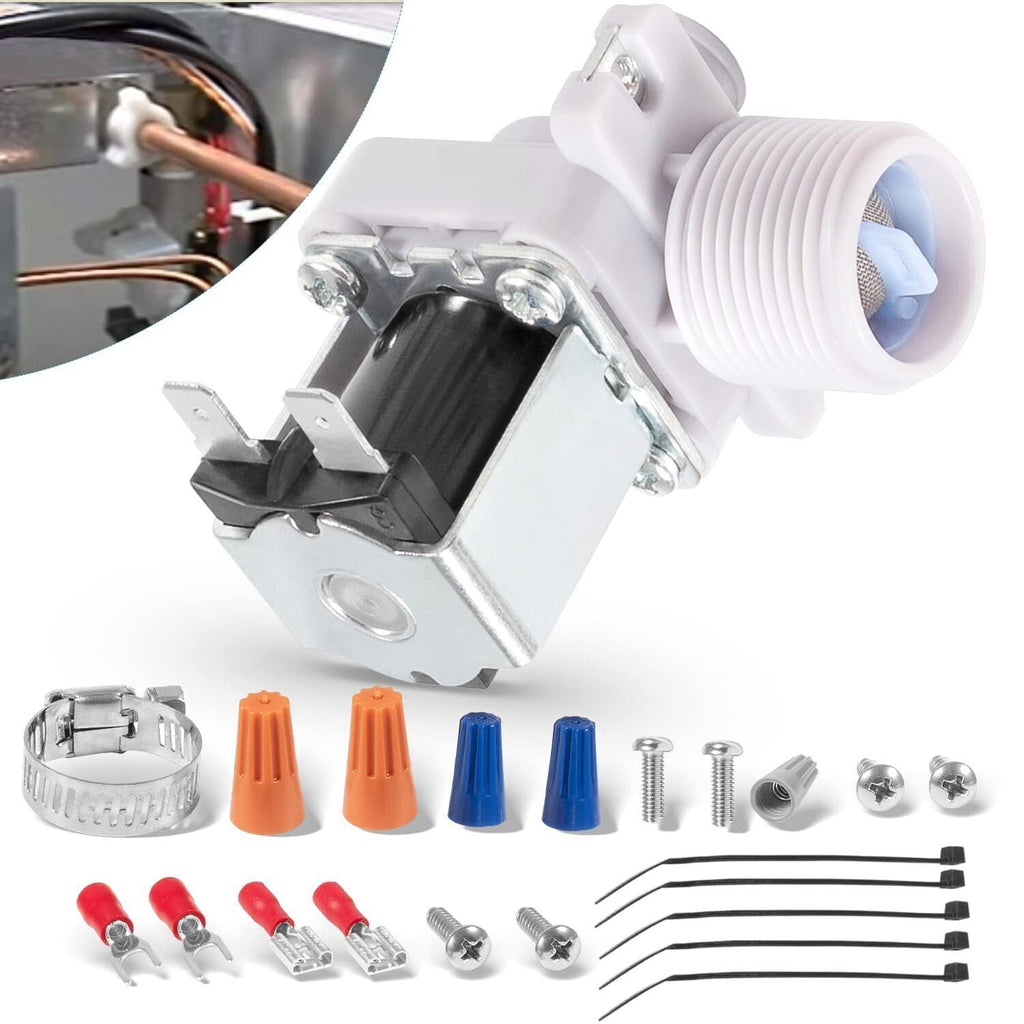 Water Valve for Hoshizaki Ice 3U0111-01, J248-030, 120V 60HZ with Mounting Nuts