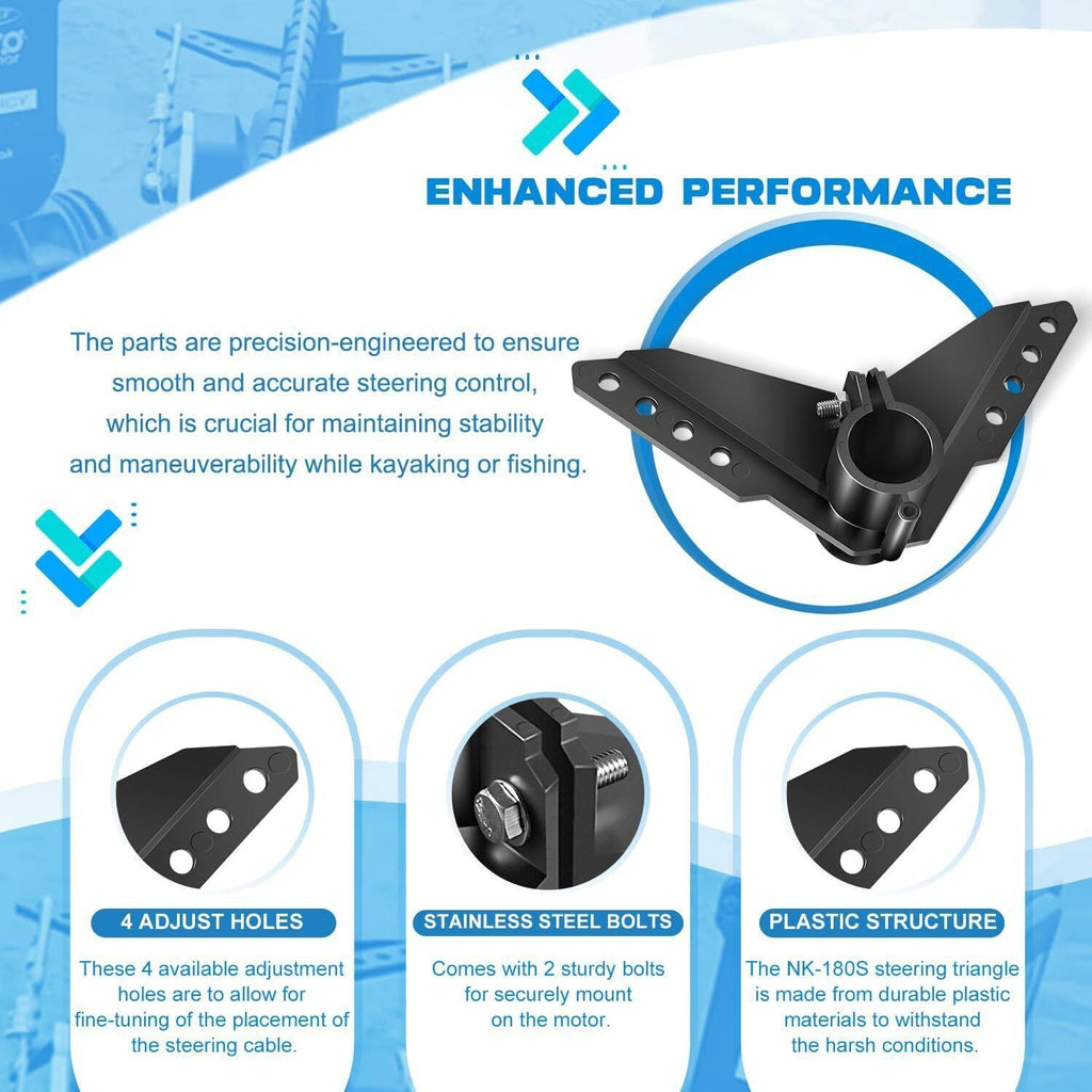 Kayak Steering Accessories:Newport NK-180S Trolling Motor Steering Triangle Brac
