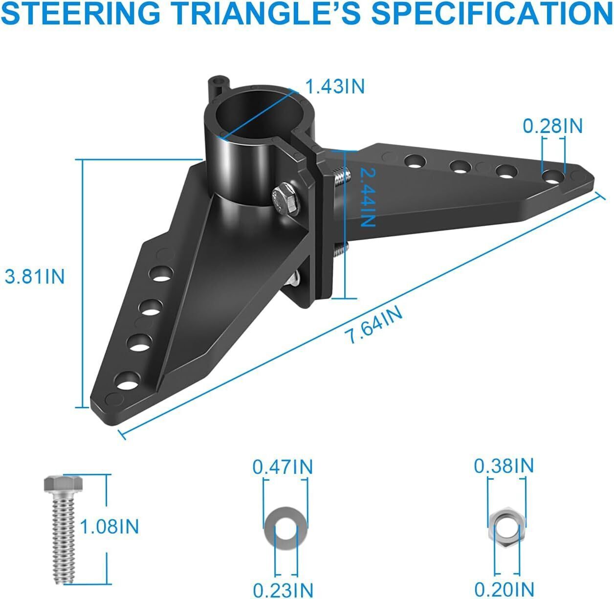 Kayak Steering Accessories:Newport NK-180S Trolling Motor Steering Triangle Brac