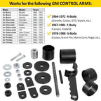 Control Arm Bushing Removal Installation Tool for RideTech 85000009 GM 1964-1988