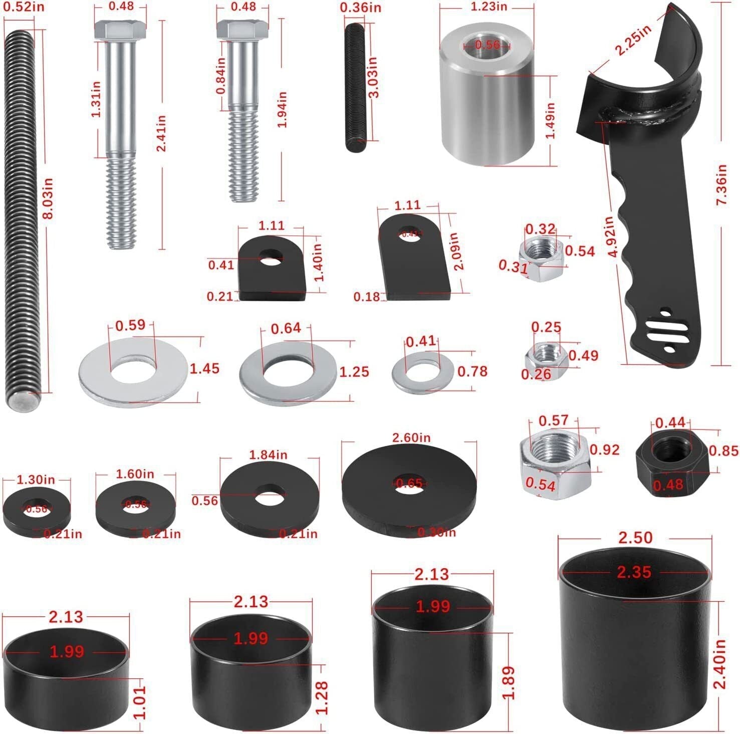 Control Arm Bushing Removal Installation Tool for RideTech 85000009 GM 1964-1988
