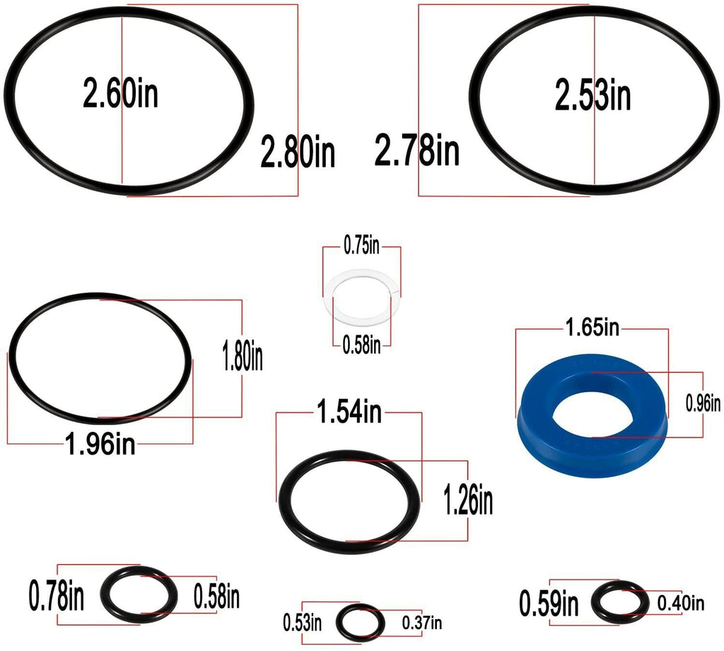 Floor Jack Seal Kit for Sears, Craftsman, MVP - 214.50136, 50136, G-493LWM