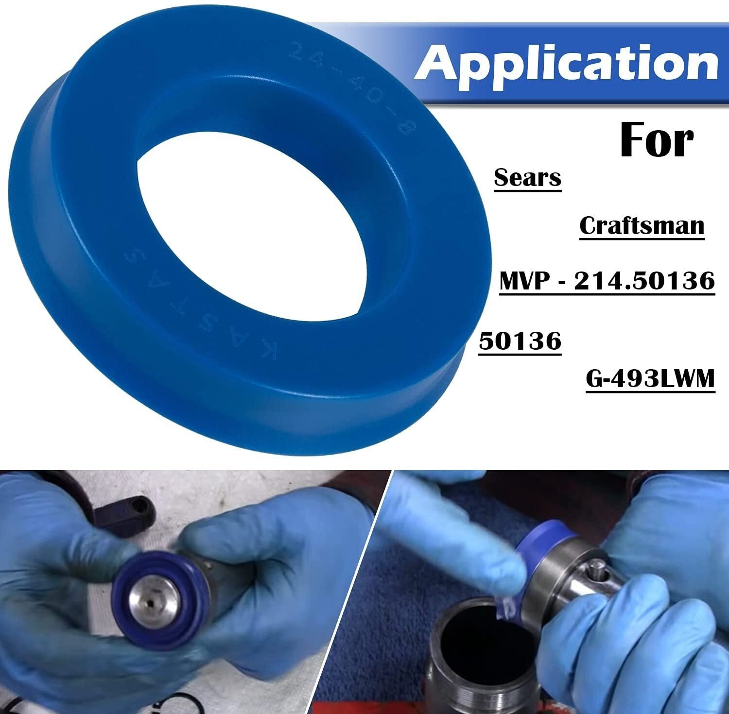 Floor Jack Seal Kit for Sears, Craftsman, MVP - 214.50136, 50136, G-493LWM