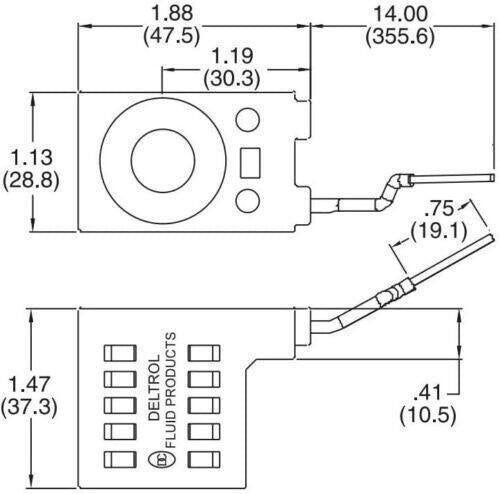 For Deltrol 10226-14 Solenoid Coil, Hydraulic Power Unit Lift Dump, 12V DC, 16W