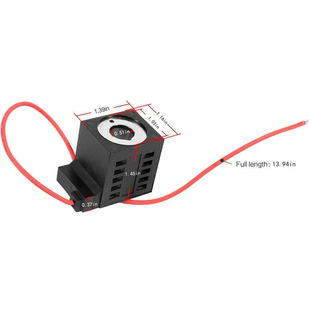 For Deltrol 10226-14 Solenoid Coil, Hydraulic Power Unit Lift Dump, 12V DC, 16W