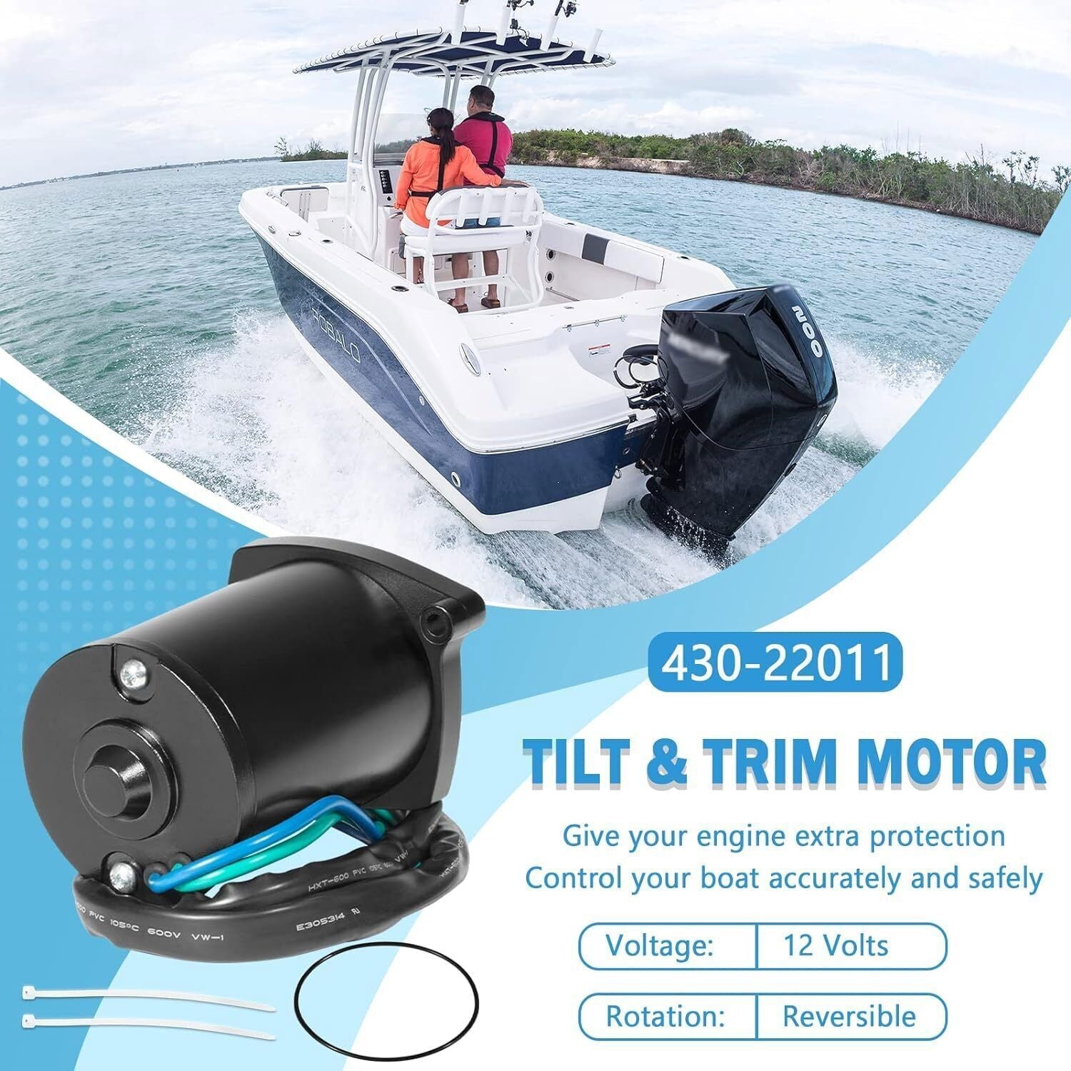 430-22011 Tilt Trim Motor For Mercury Marine 135-225HP 828708 878265A1 8M0031551