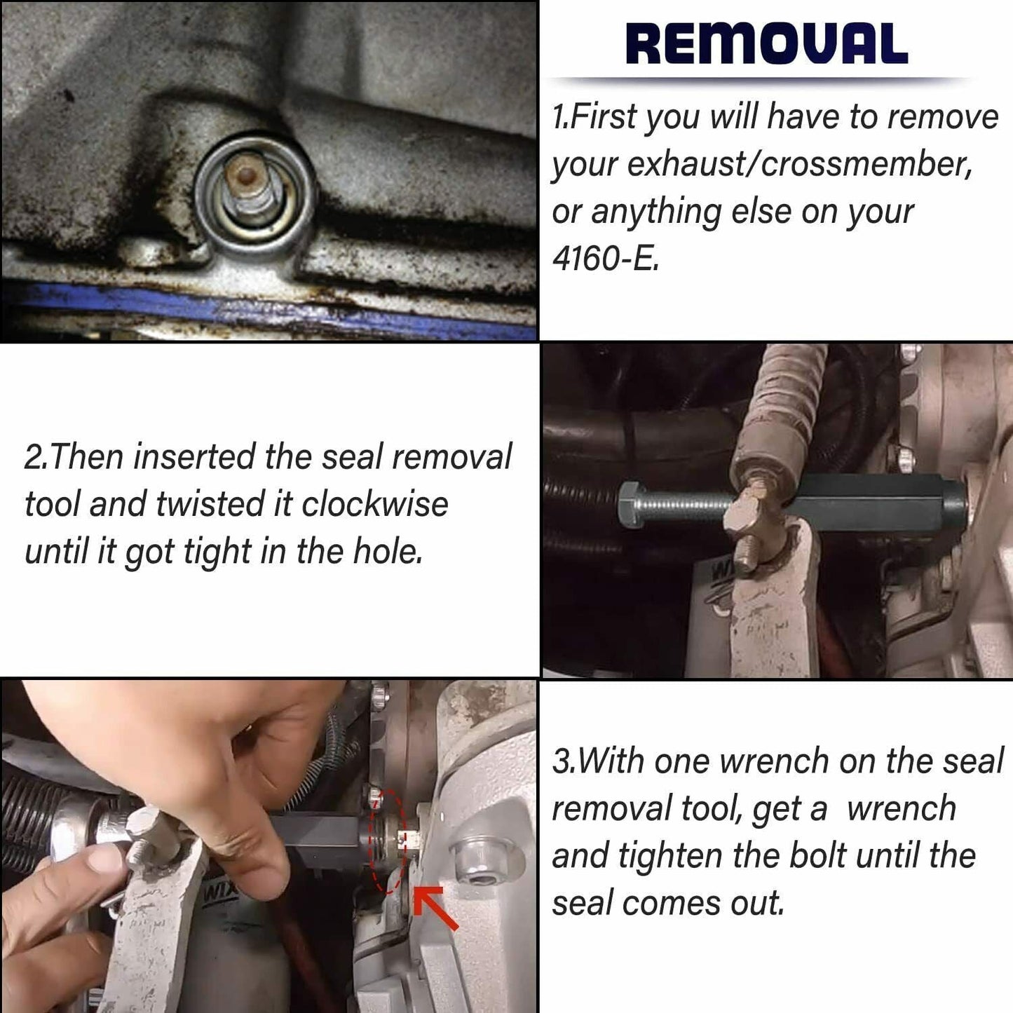 Transmission Shifter Seal Remover Installer Tool w Seal For GM Chevy 4L60E 4L80E