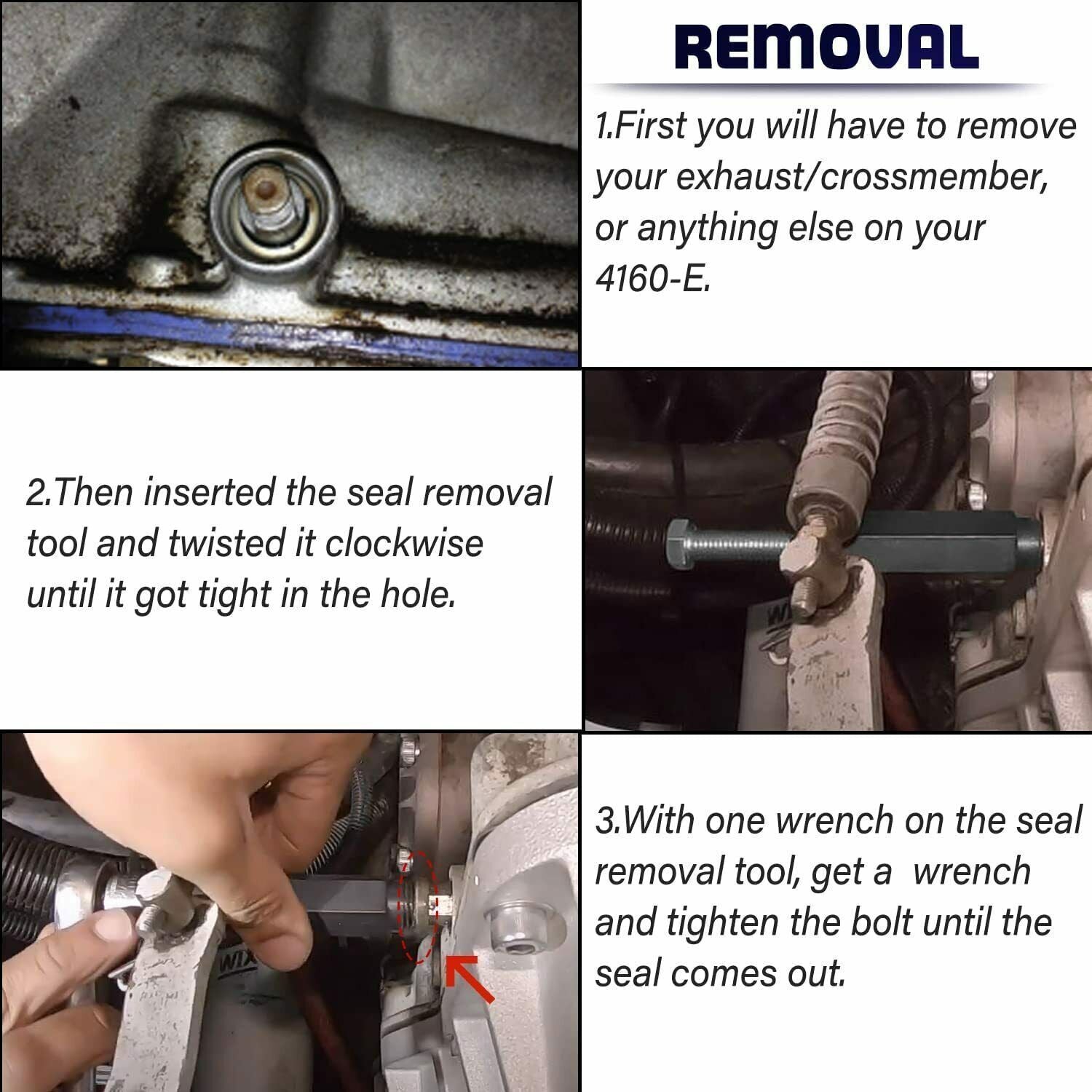 Transmission Shifter Seal Remover Installer Tool w Seal For GM Chevy 4L60E 4L80E