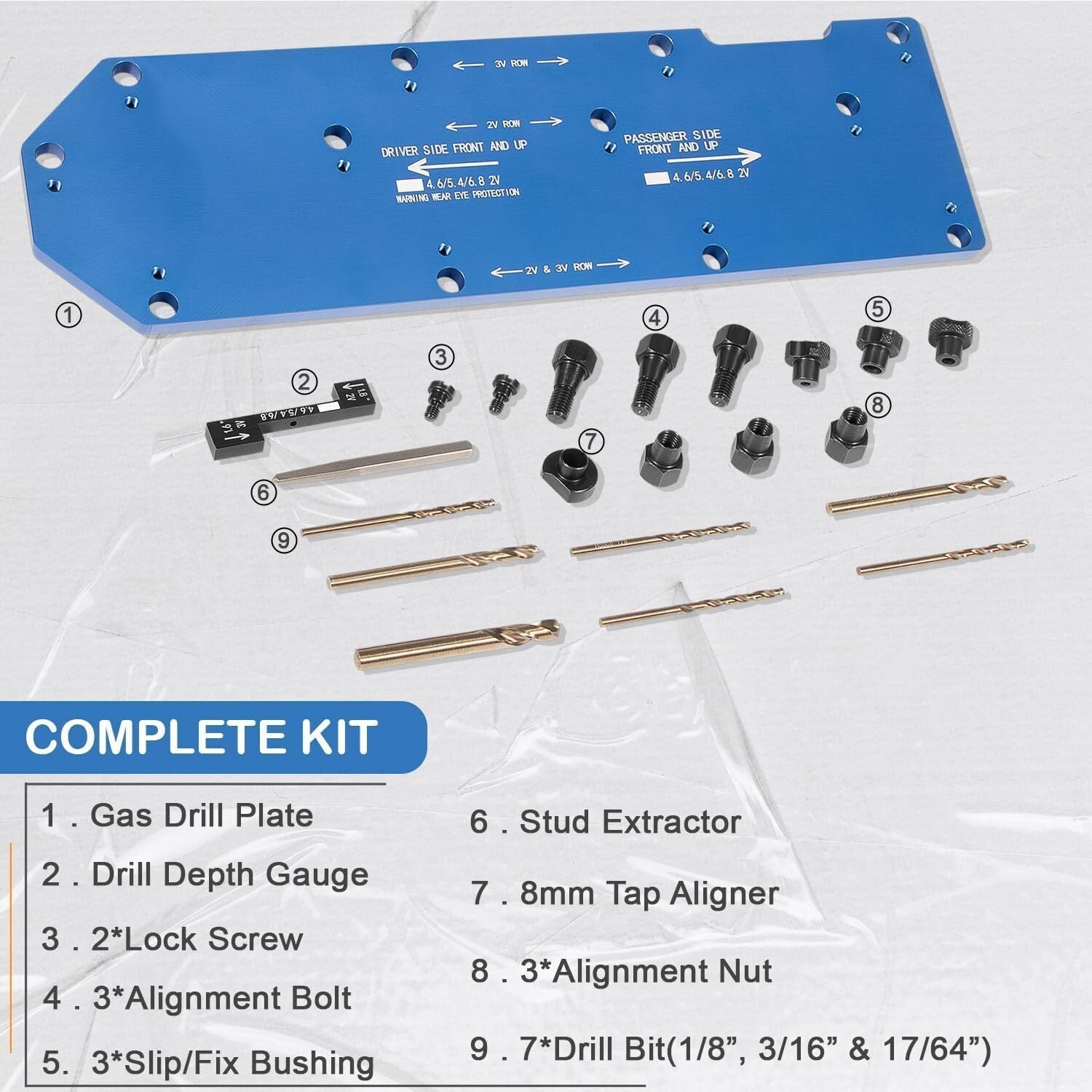 Manifold Drill Template 71600 For Ford 4.6L 5.4L 6.8L V10 2V 3V Triton Engines