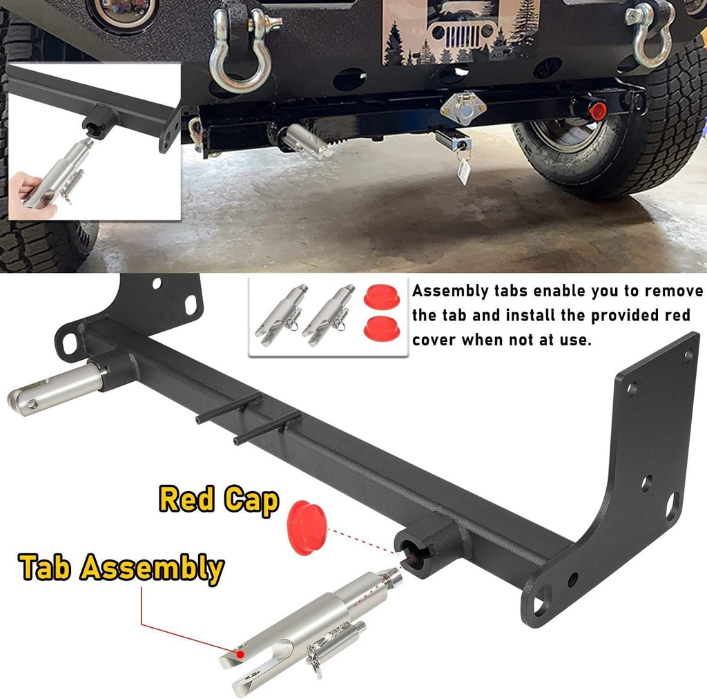 For Blue OX BX1126 Tow Bar Base Plate Bumper for 2007-2018 Jeep Wrangler JK JKU