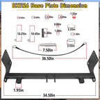 For Blue OX BX1126 Tow Bar Base Plate Bumper for 2007-2018 Jeep Wrangler JK JKU