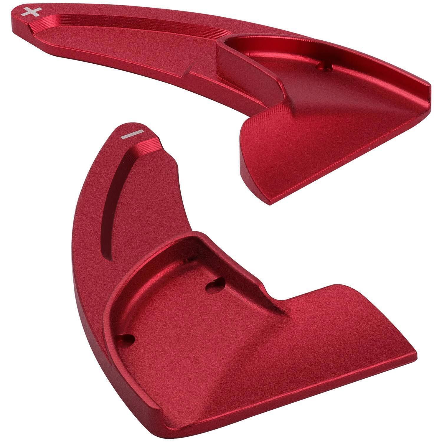 Red Steering Wheel Shifter Paddle Trim Cover for 15-20 Dodge Challenger Charger