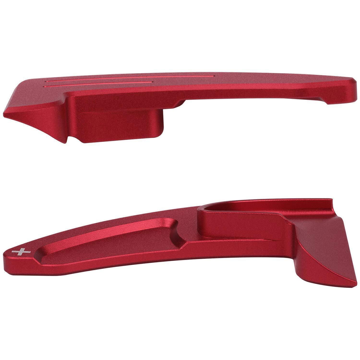 Red Steering Wheel Shifter Paddle Trim Cover for 15-20 Dodge Challenger Charger