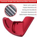 Red Steering Wheel Shifter Paddle Trim Cover for 15-20 Dodge Challenger Charger