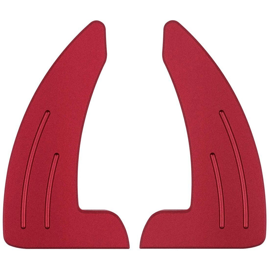 Red Steering Wheel Shifter Paddle Trim Cover for 15-20 Dodge Challenger Charger