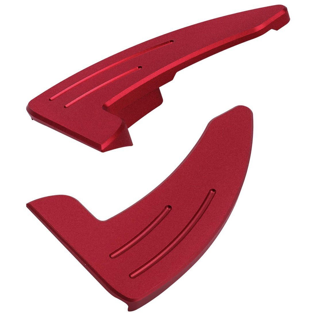 Red Steering Wheel Shifter Paddle Trim Cover for 15-20 Dodge Challenger Charger