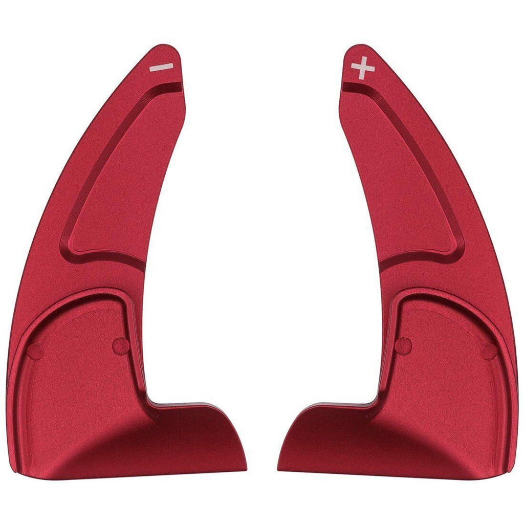 Red Steering Wheel Shifter Paddle Trim Cover for 15-20 Dodge Challenger Charger